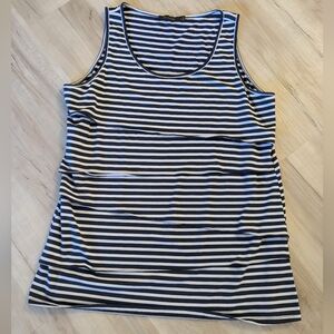 The Limited Black & White Striped Tank